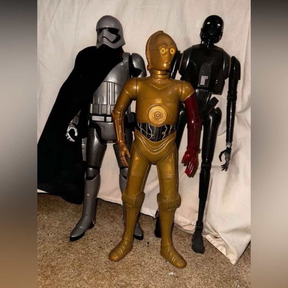 lot of 3 18-21 inch stars wars figures